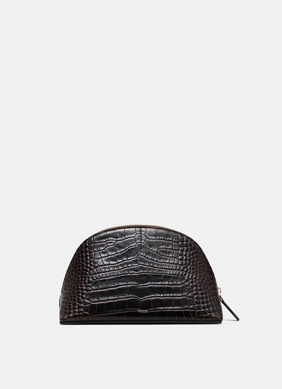 Bolso Toteme de piel con efecto cocodrilo