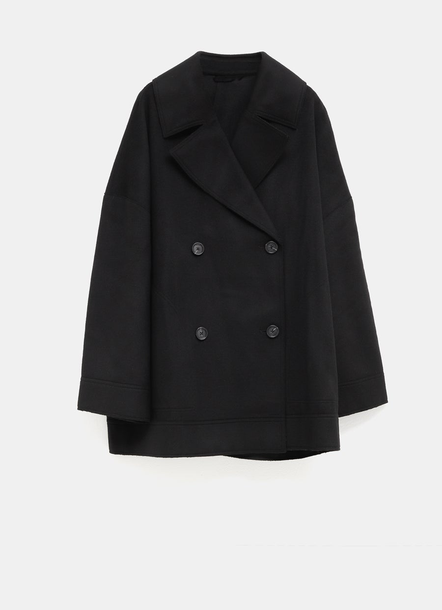 Abrigo corto de lana