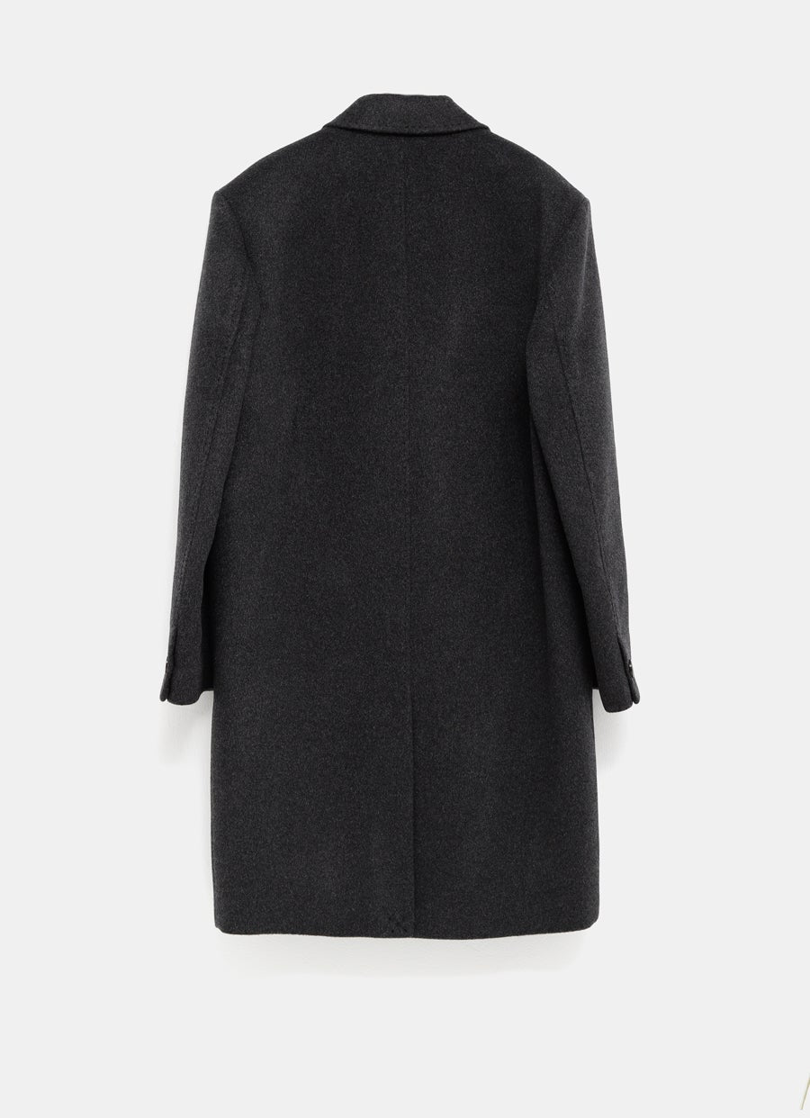 Abrigo cruzado de cashmere