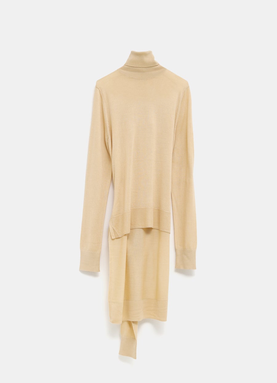 Jersey de cuello alto con doble manga