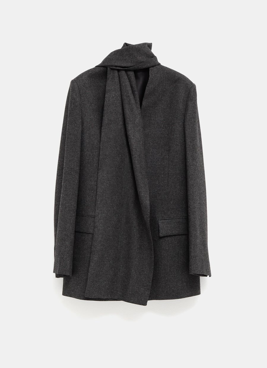 Chaqueta con bufanda