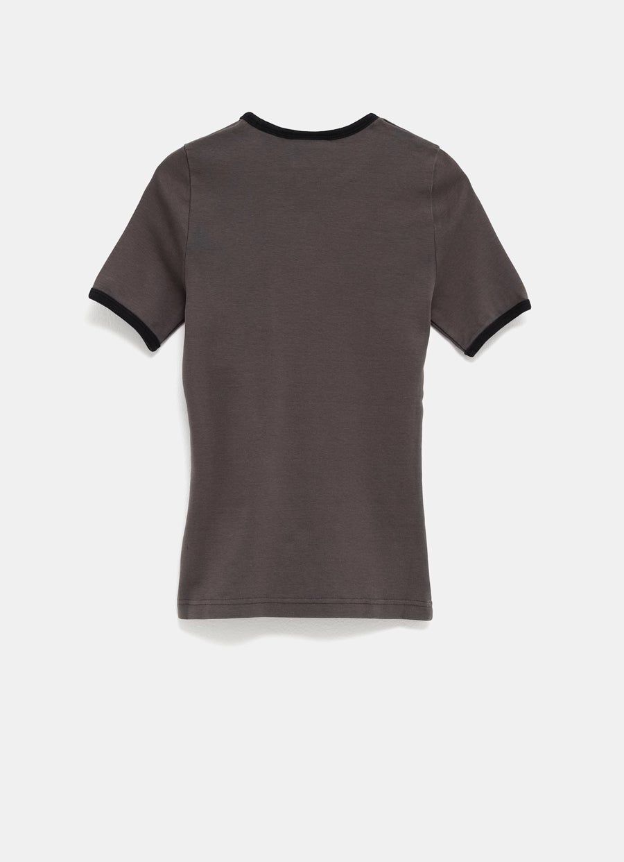 Camiseta Signature de contraste para mujer