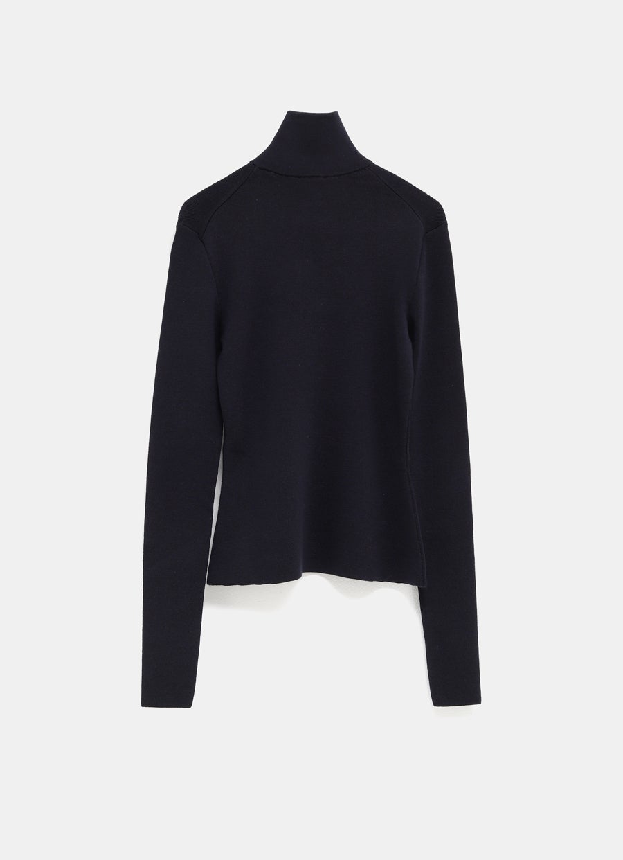 Jersey de cuello alto y cremallera