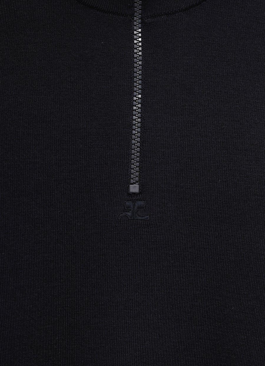 Jersey de cuello alto y cremallera