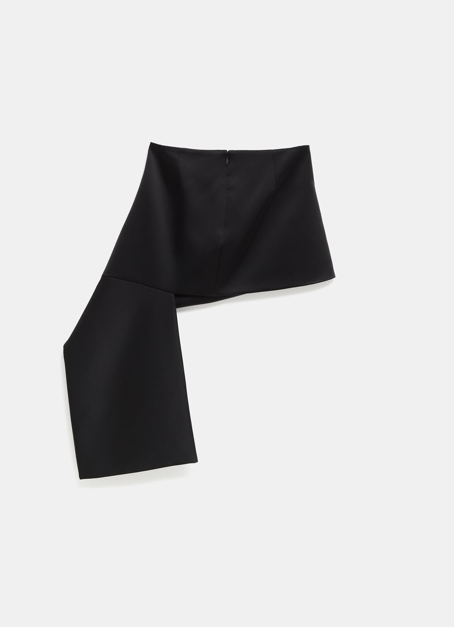 Minifalda doblada de satén