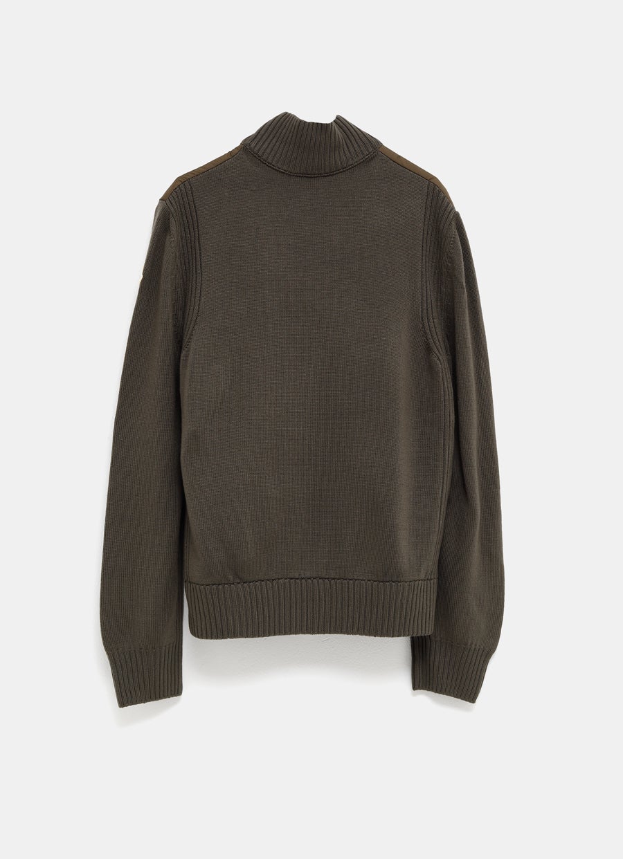 Cárdigan tricot con cremallera para hombre