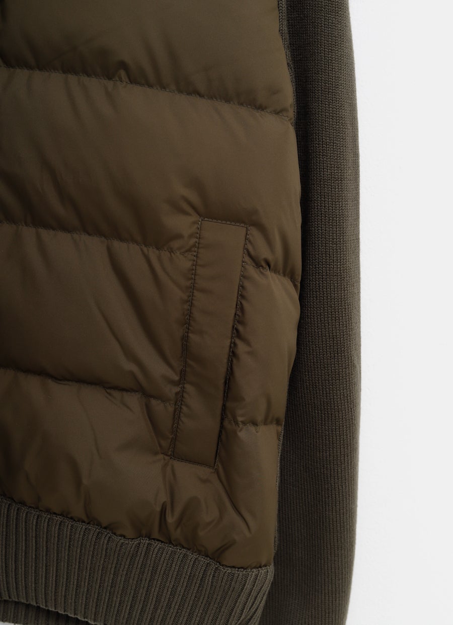 Cárdigan tricot con cremallera para hombre