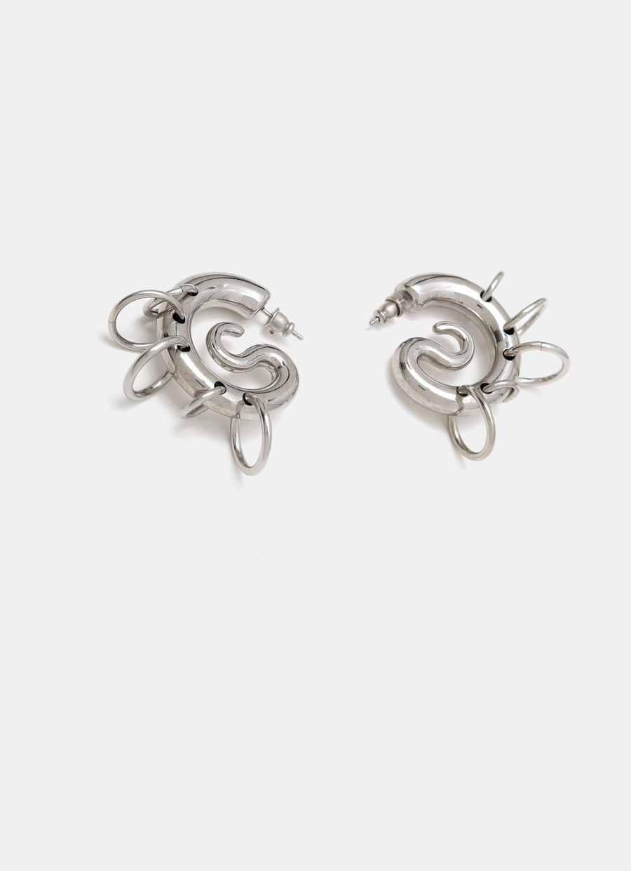 Pendientes de aro Pierced Serpent