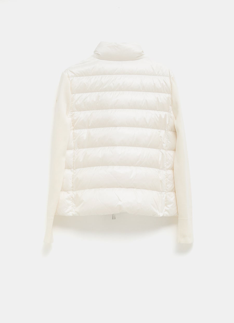 Cárdigan de lana acolchado para mujer