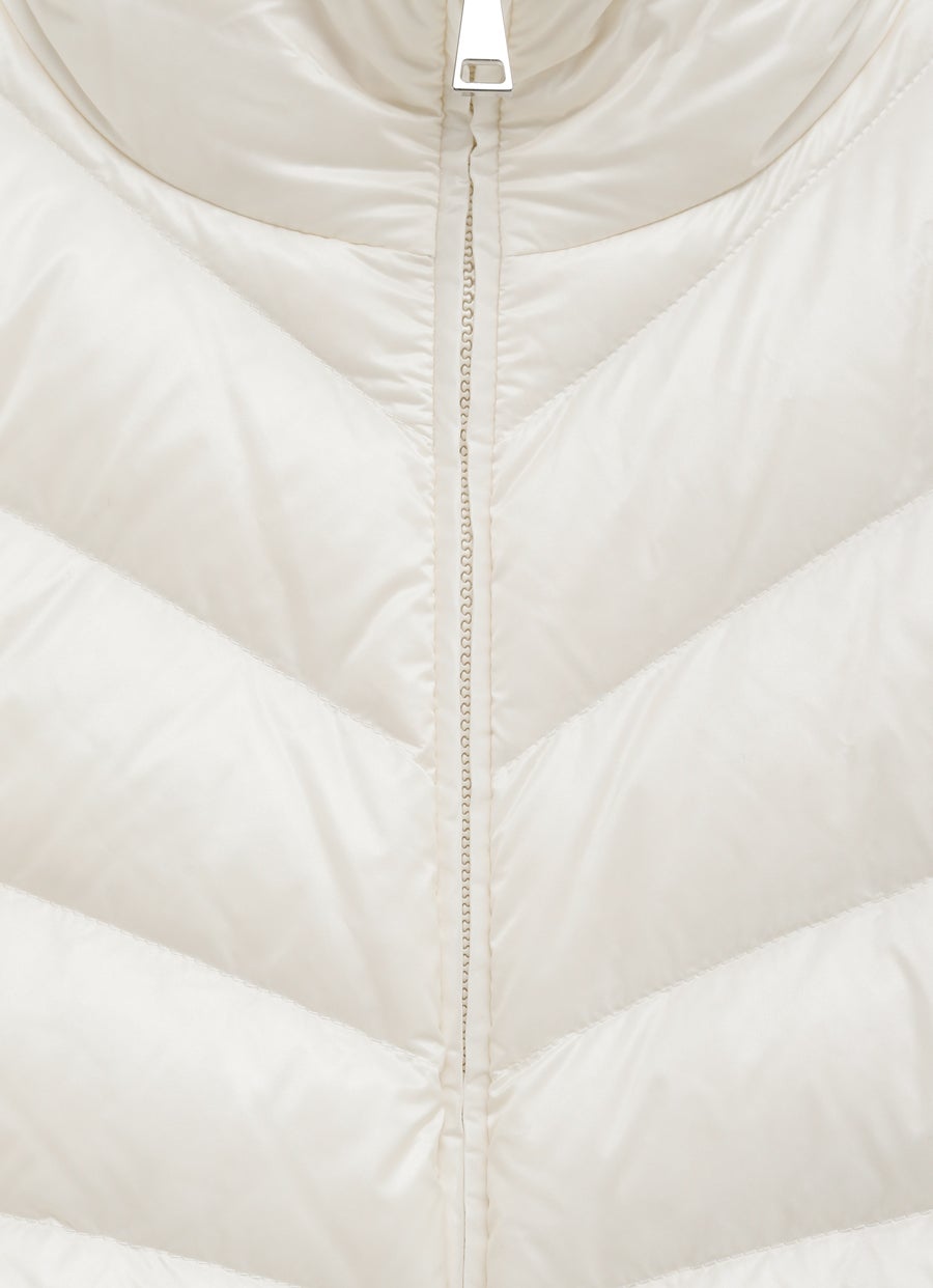 Cárdigan de lana acolchado para mujer