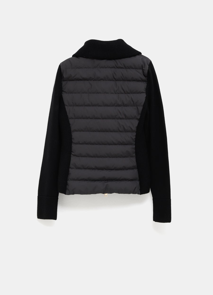 Cárdigan de lana acolchado para mujer