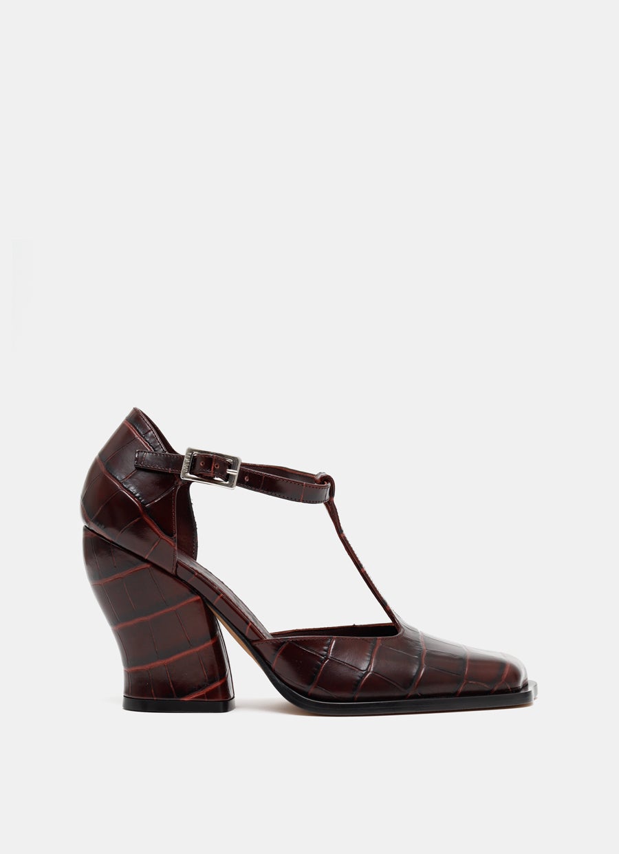 Zapato de salón Onda con tira en T