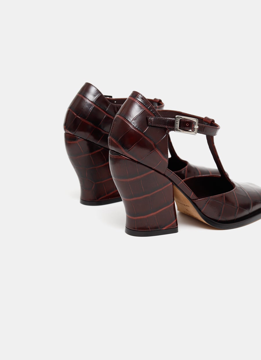 Zapato de salón Onda con tira en T