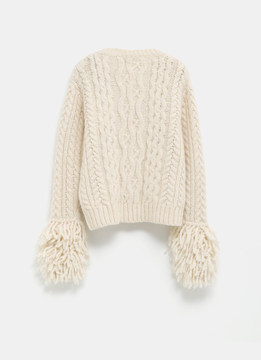 Cárdigan de cuello en V para mujer