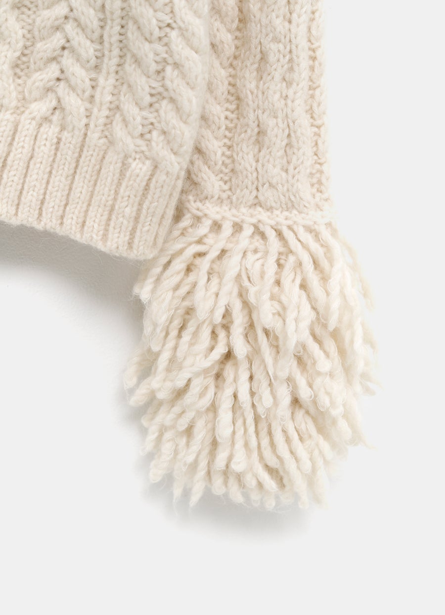 Cárdigan de cuello en V para mujer