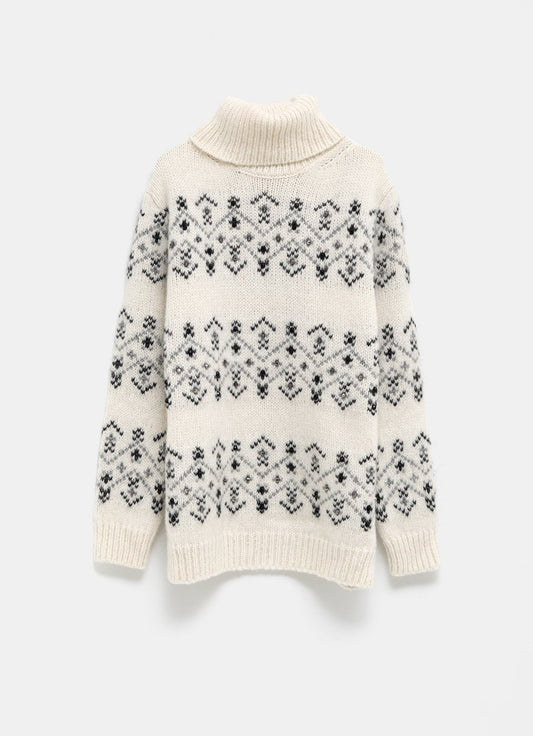 Jersey con bordado de cristales