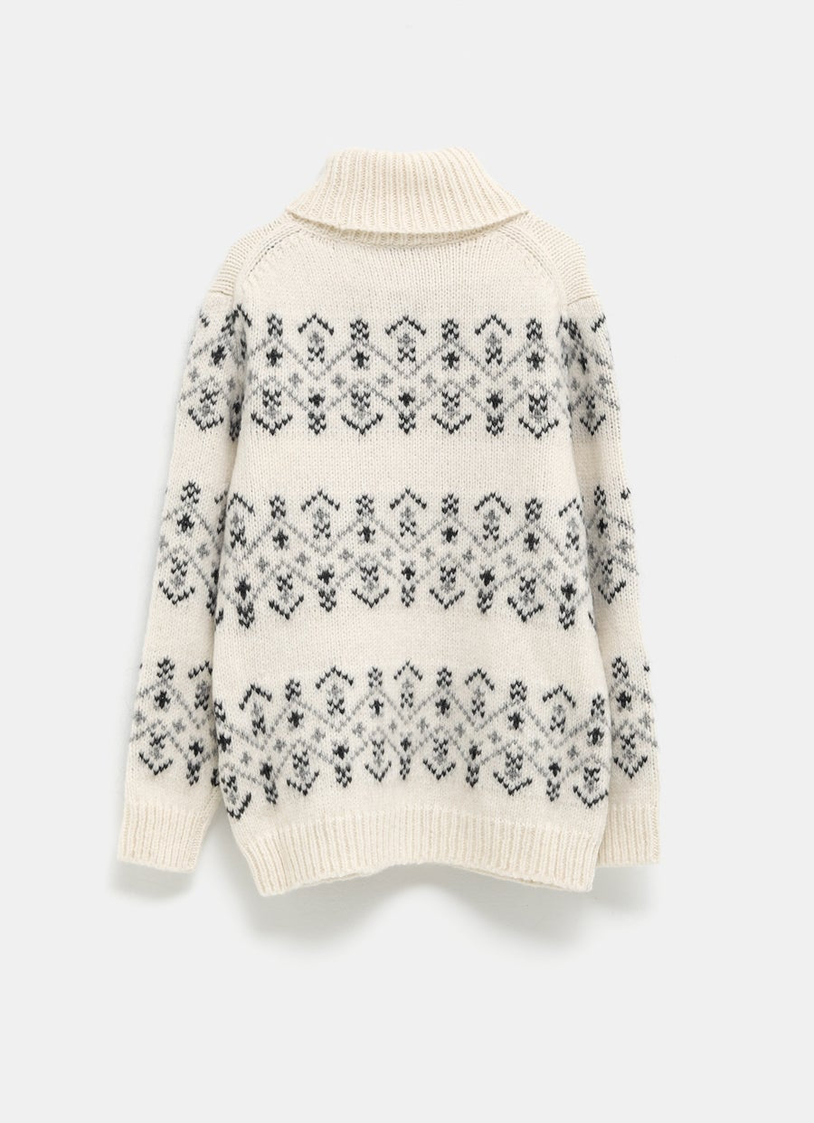 Jersey con bordado de cristales