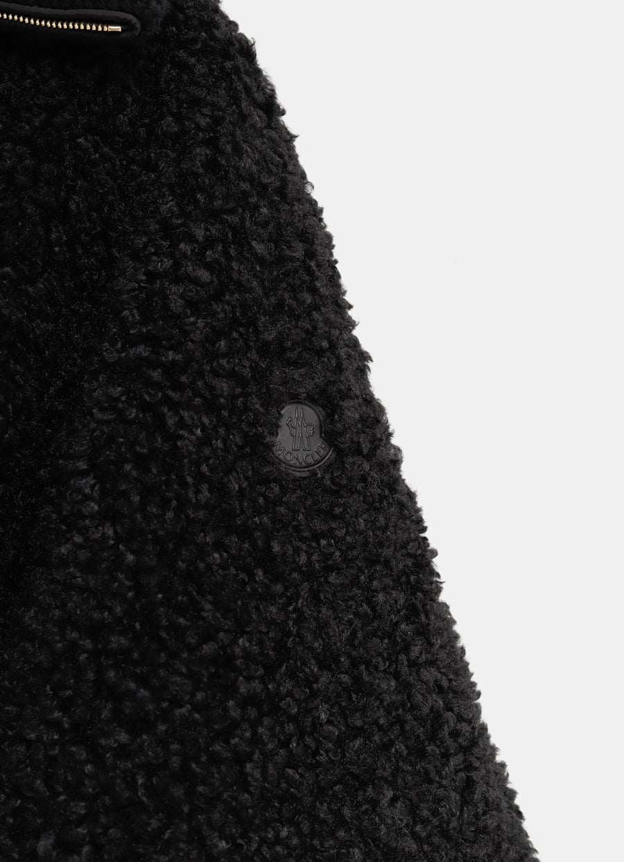 Capa reversible de peluche para mujer