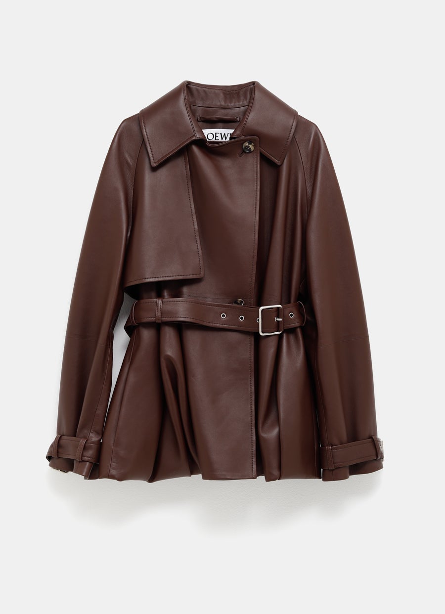 Chaqueta de piel balloon para mujer