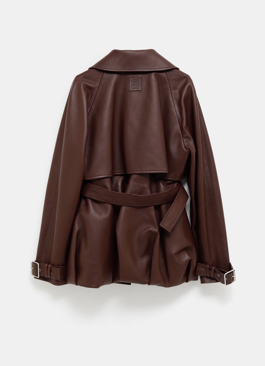 Chaqueta de piel balloon para mujer