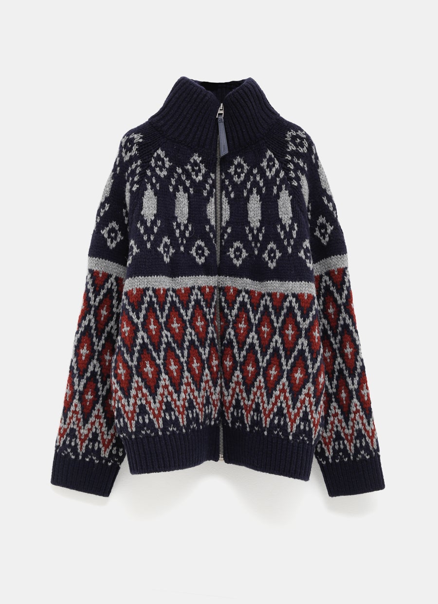 Cárdigan con cremallera