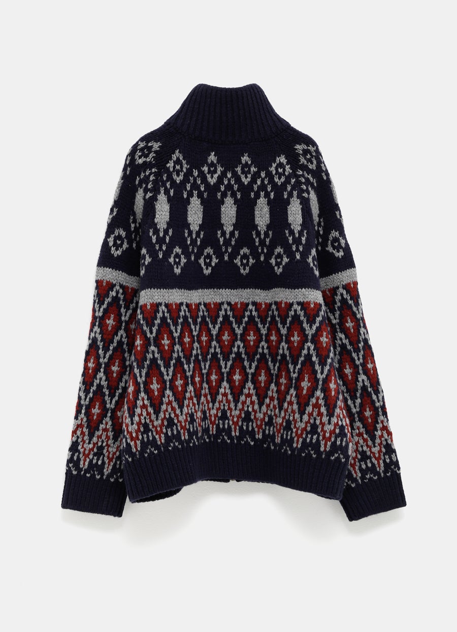 Cárdigan con cremallera