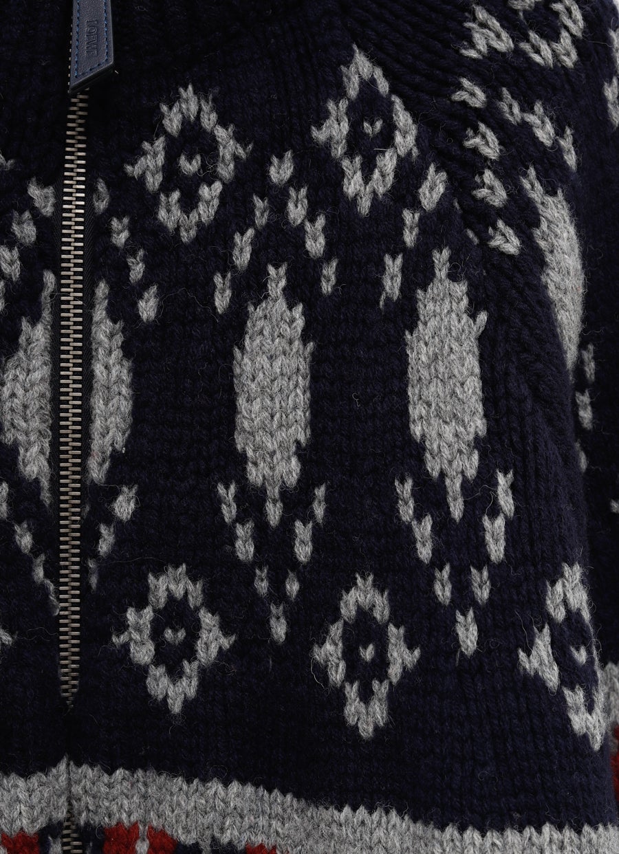 Cárdigan con cremallera