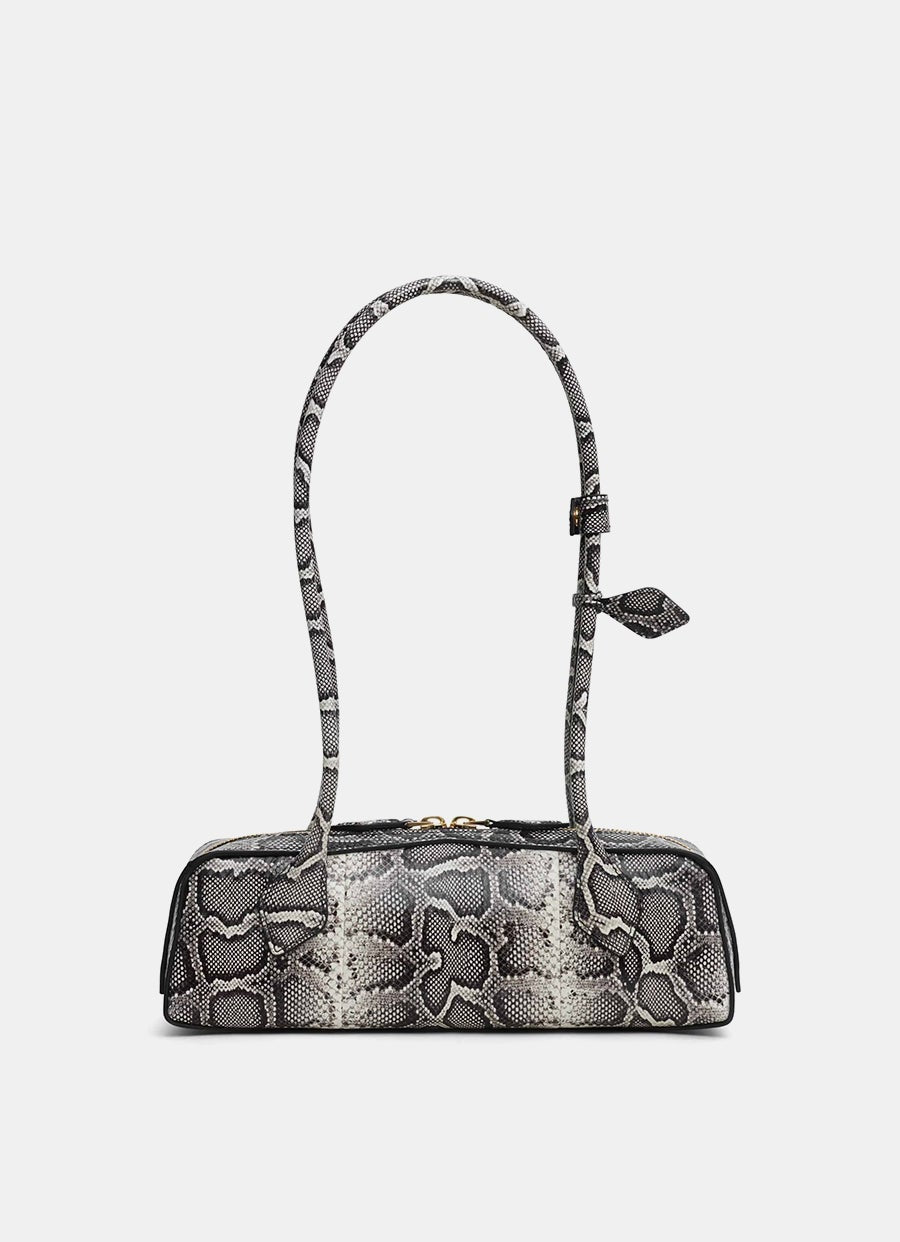 Bolso Le Teckel pequeño en piel de serpiente