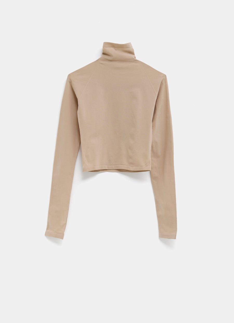 Crop Top de cuello alto