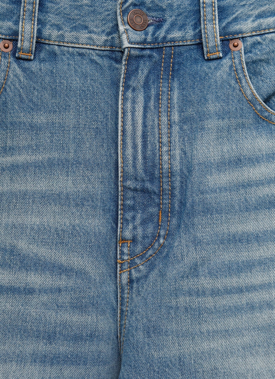 Pantalón vaquero ancho de talle alto