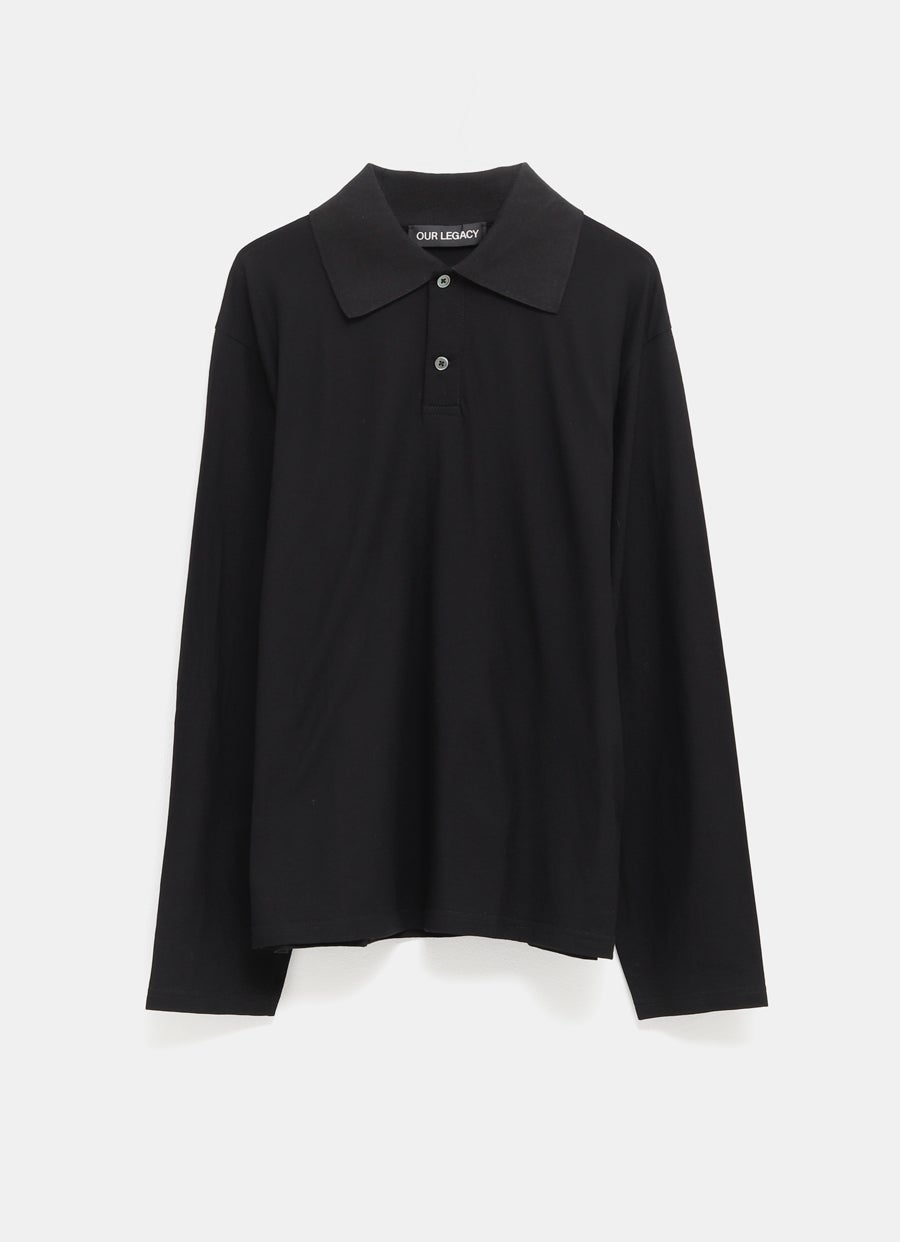 Polo de manga larga para hombre
