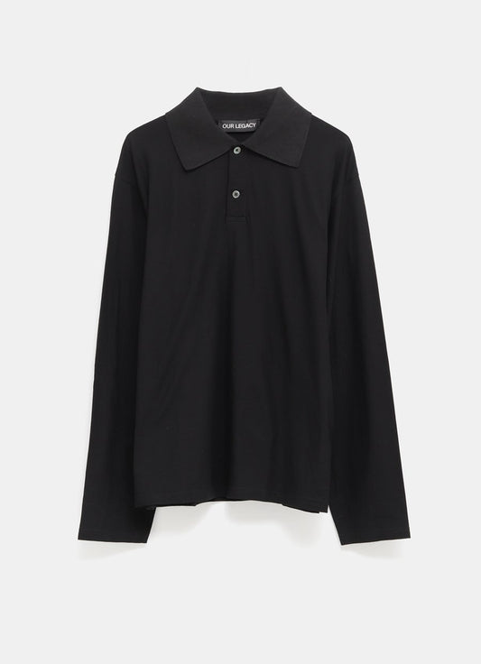 Polo de manga larga para hombre