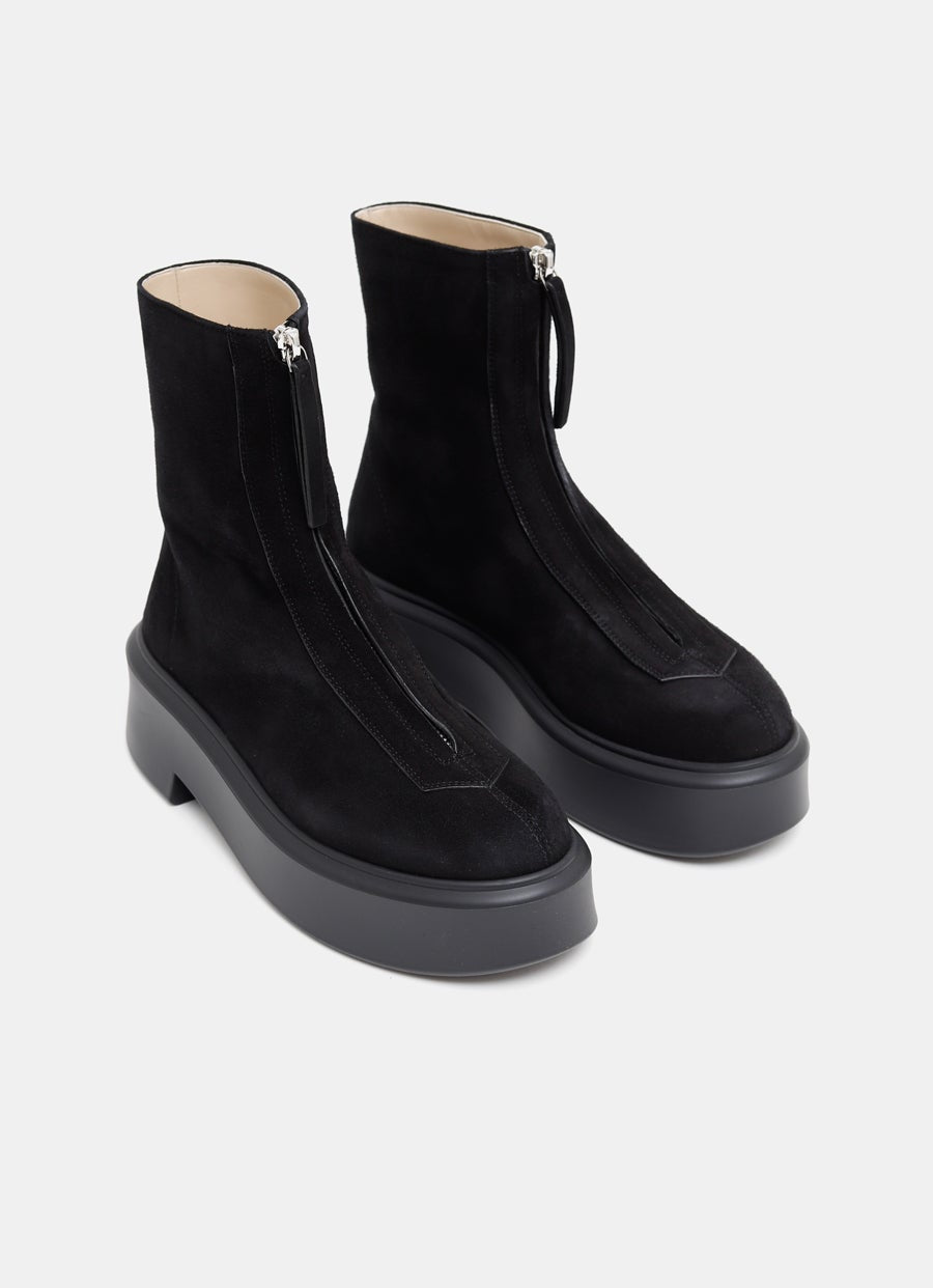 Botín con cremallera para mujer