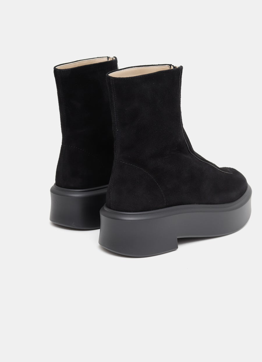 Botín con cremallera para mujer