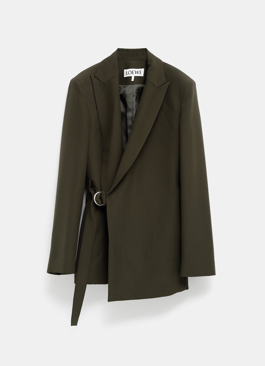 Chaqueta drapeada para mujer