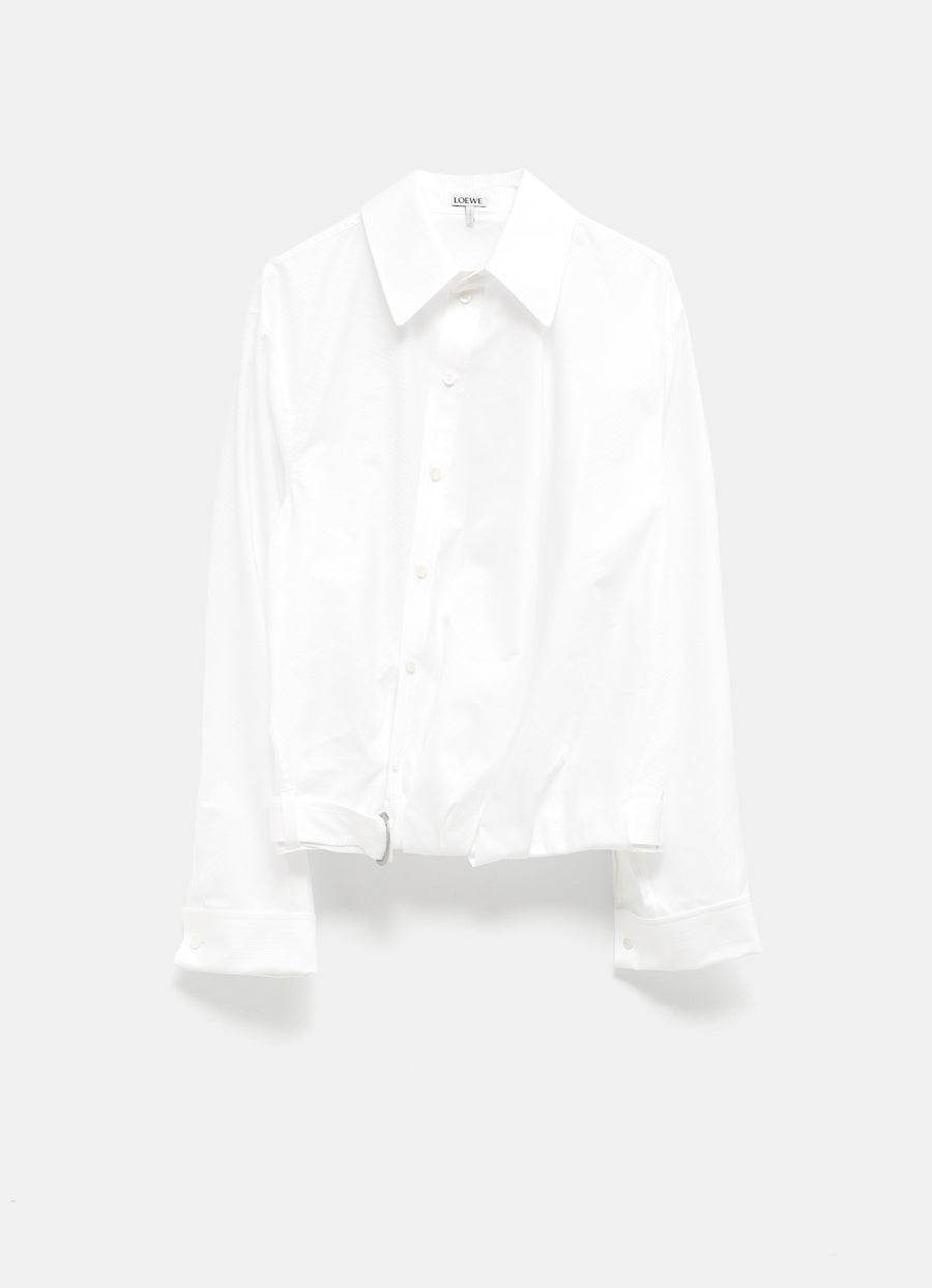 Camisa drapeada para mujer