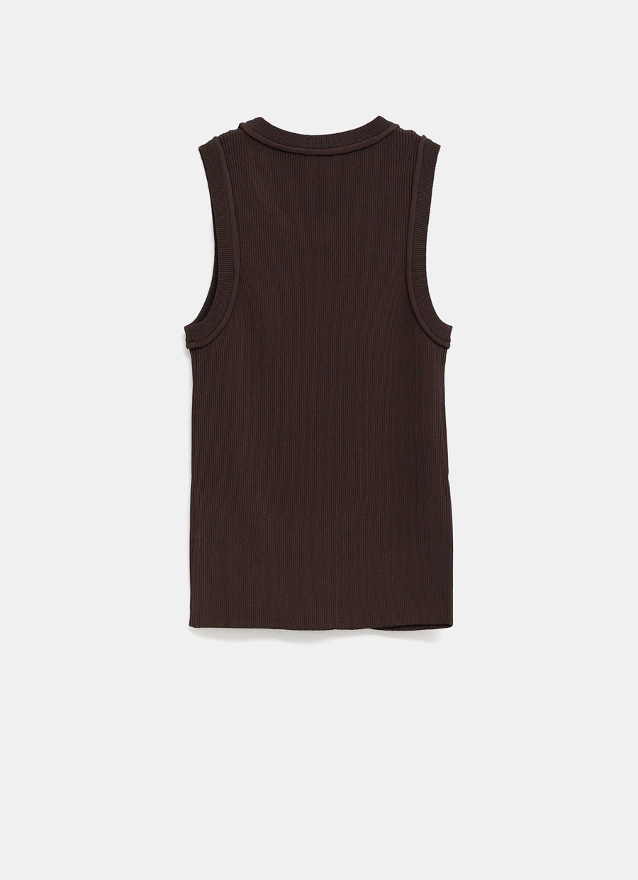 Top de tirantes con Anagrama para mujer