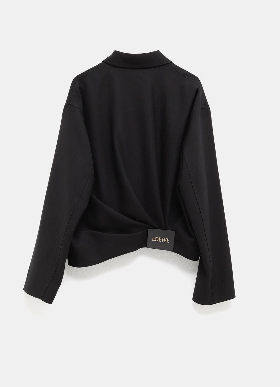 Chaqueta drapeada para mujer