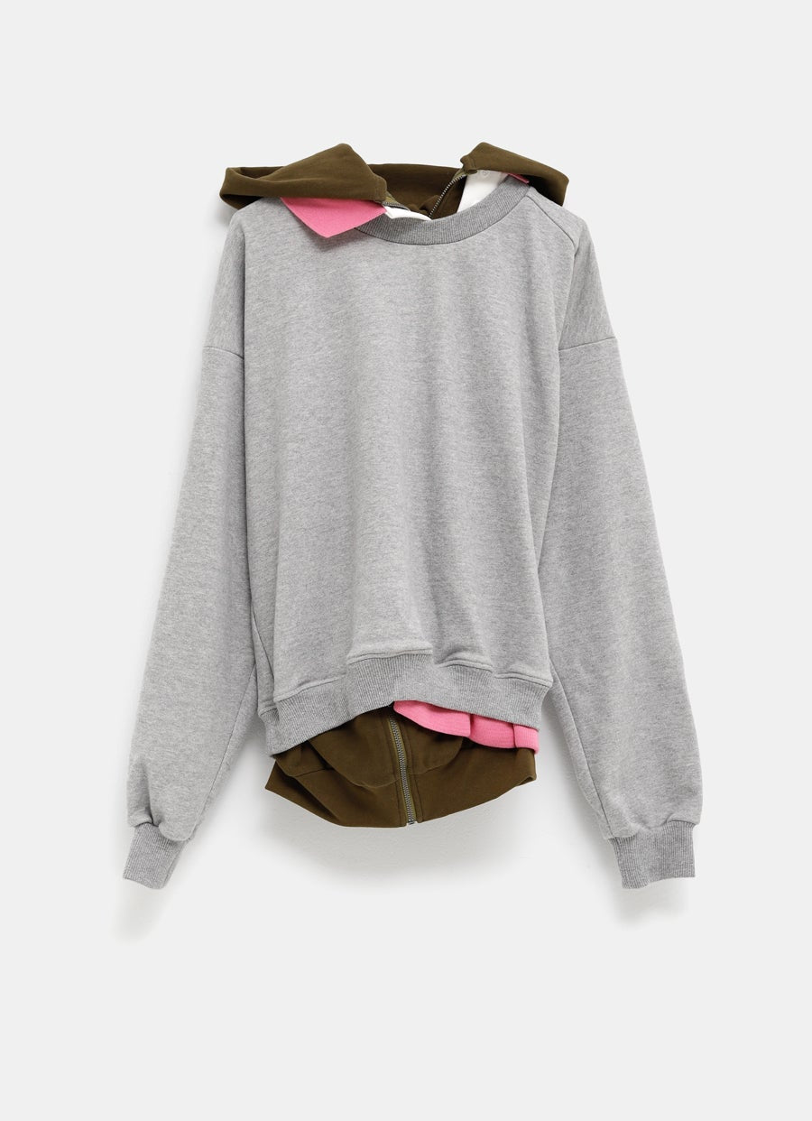 Sudadera triple con capucha