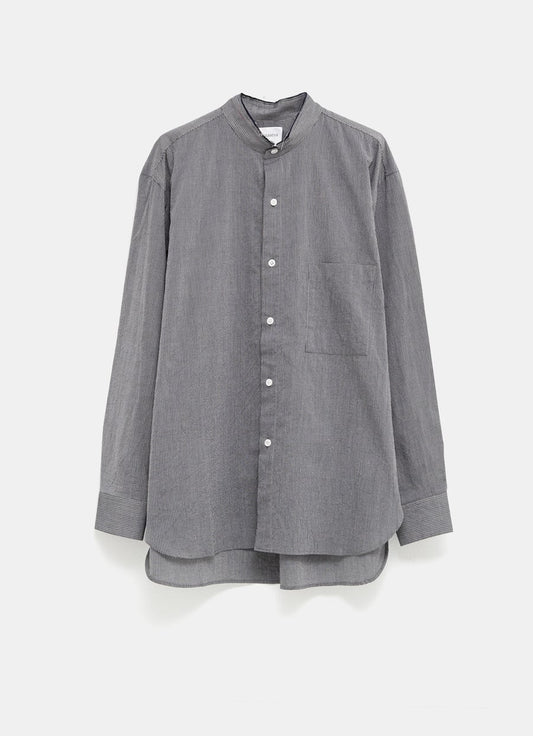 Camisa con cuello Mao hecha a mano