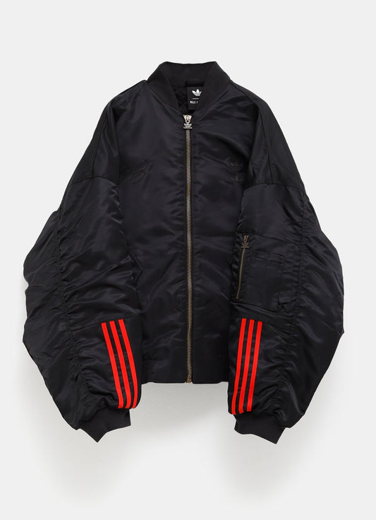 Chaqueta bomber de satén