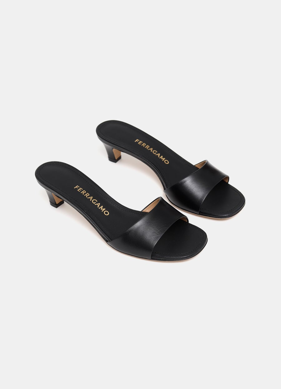 Mules de tacón bajo