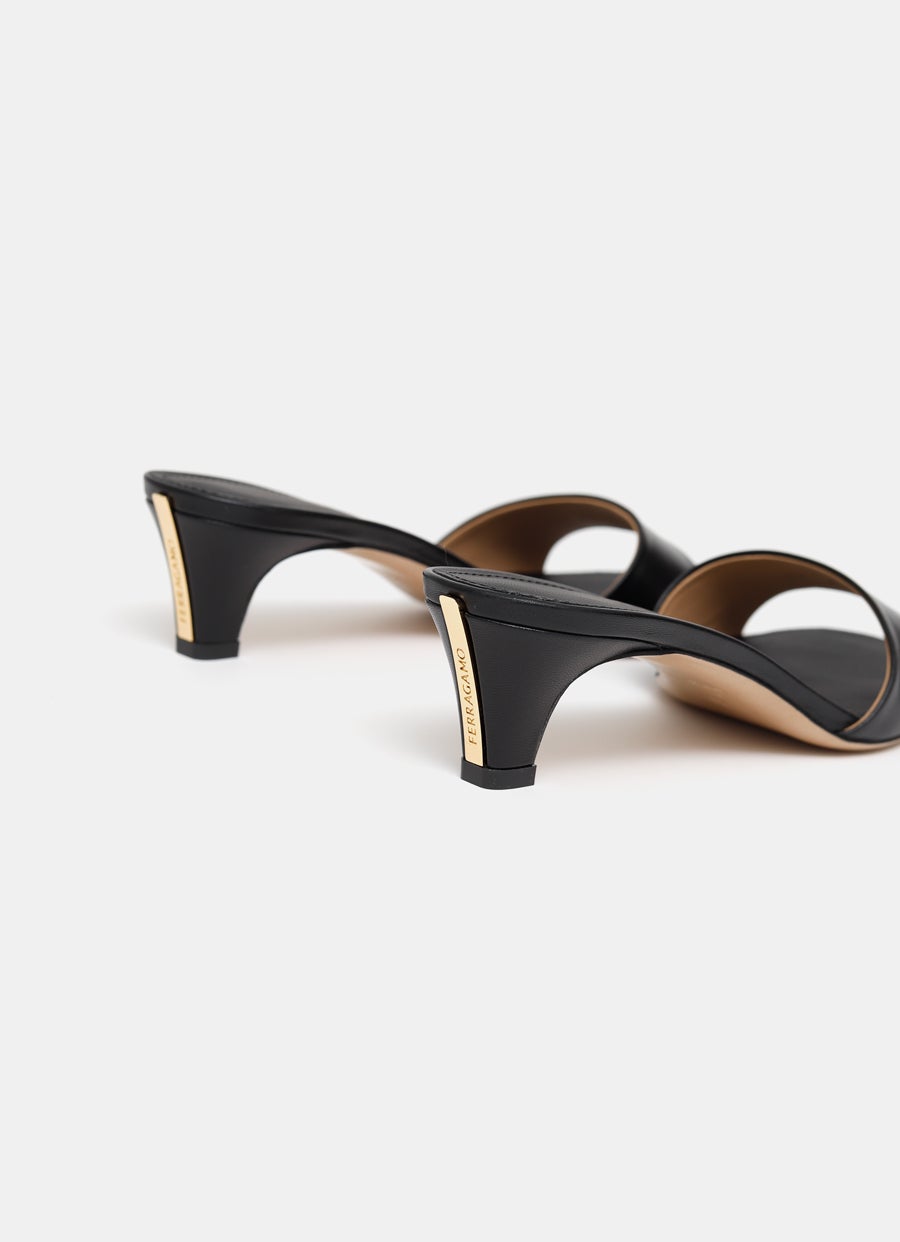 Mules de tacón bajo