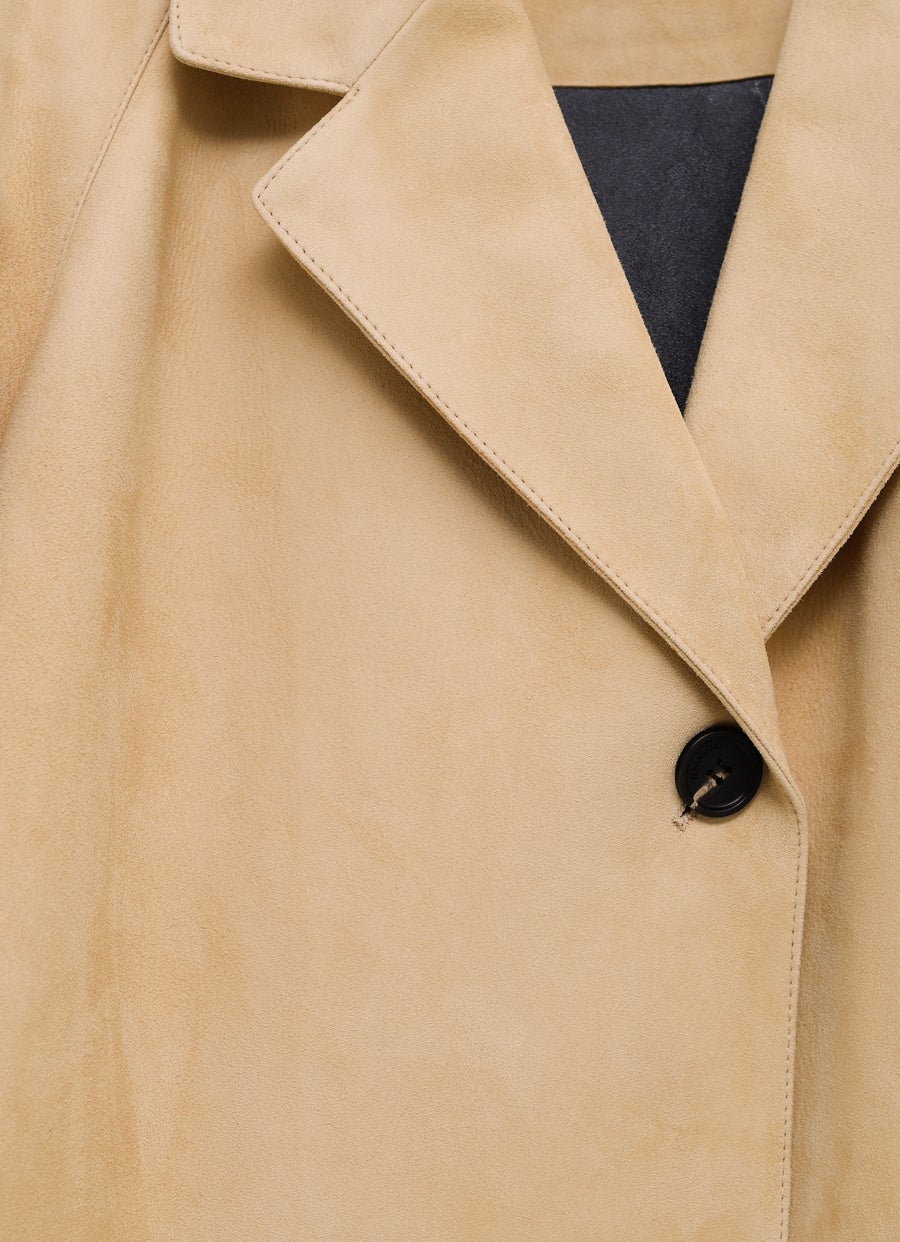 Abrigo de botonadura sencilla