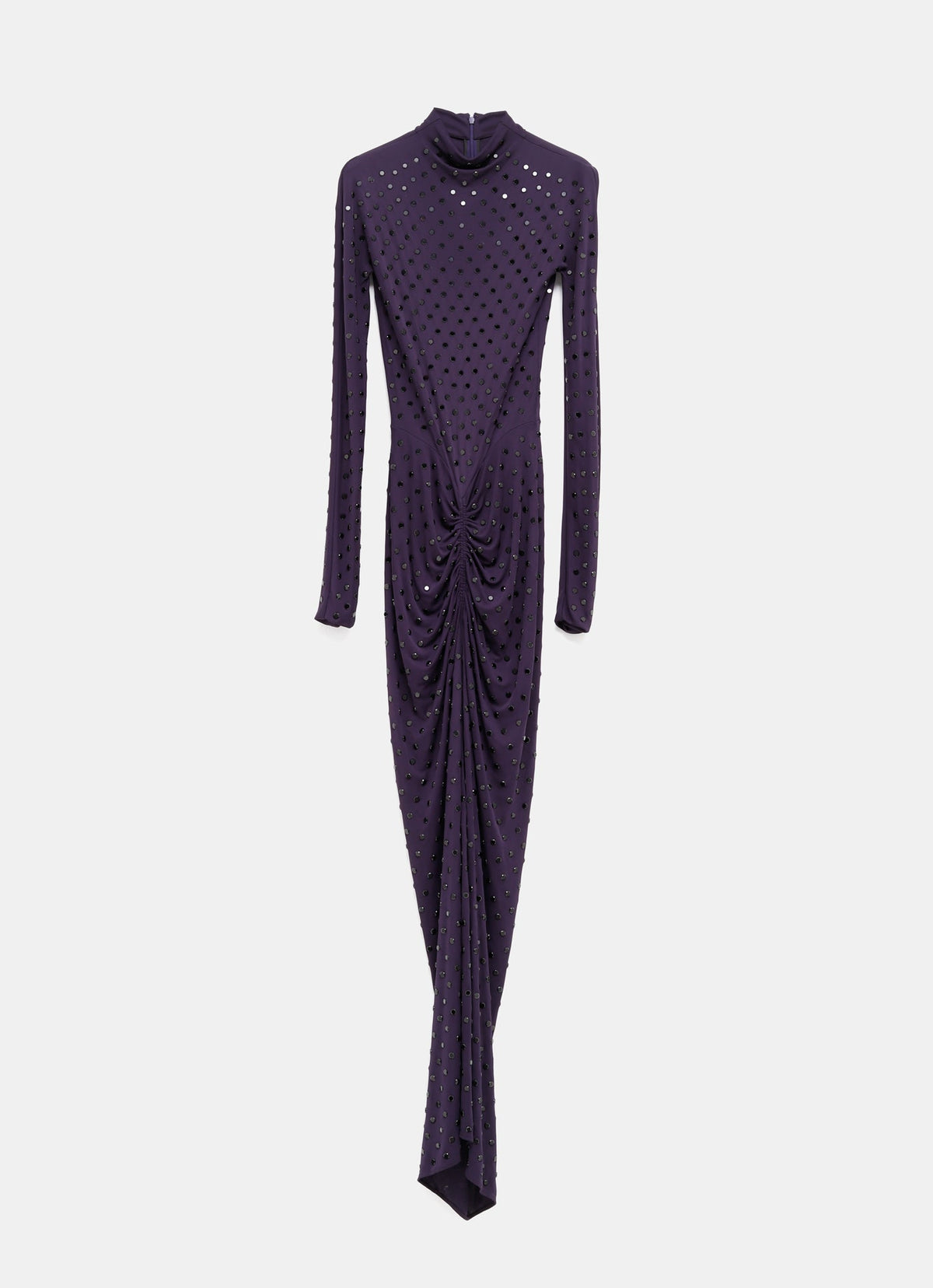Vestido de manga larga con strass