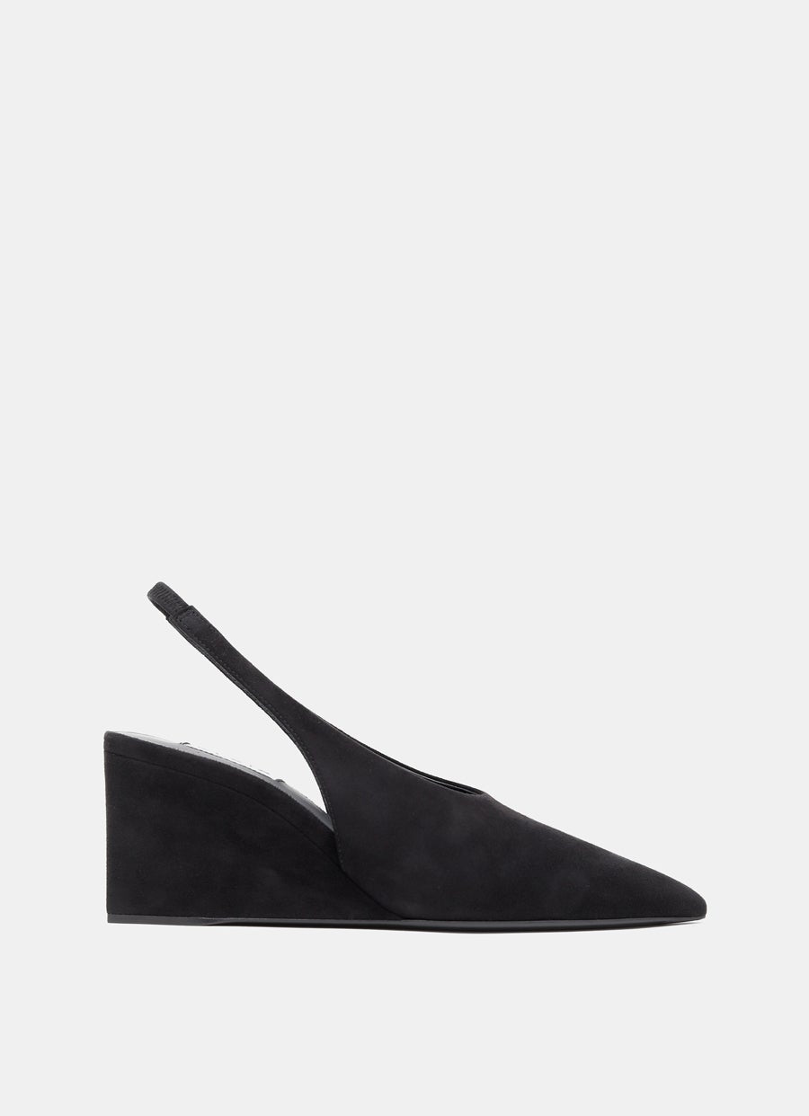 Zapato slingback de cuña tipo cubo