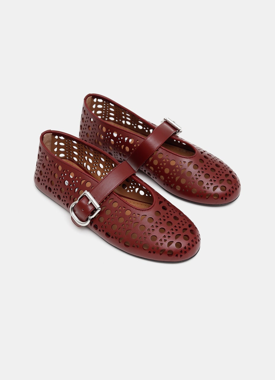 Bailarina plana con motivo Vienne