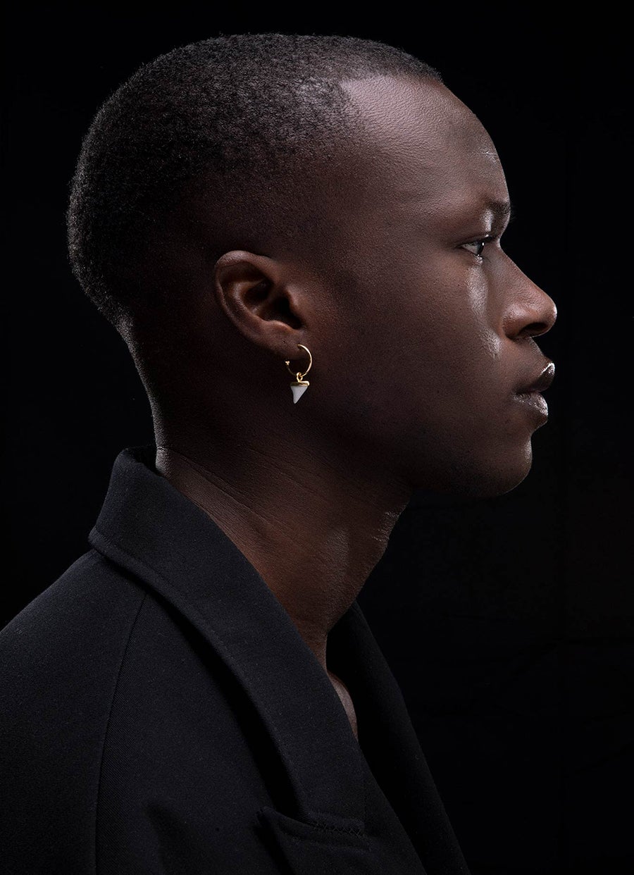 Pendiente de aro Spike