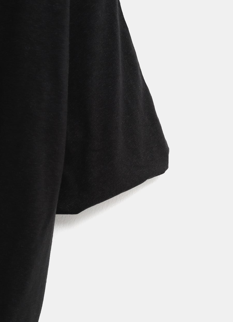 Camiseta fruncida para mujer con logo