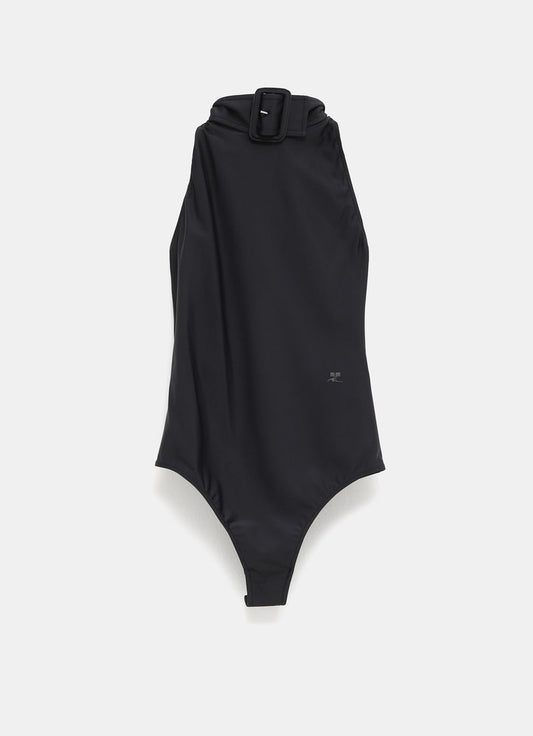 Body de cuello alto con hebilla